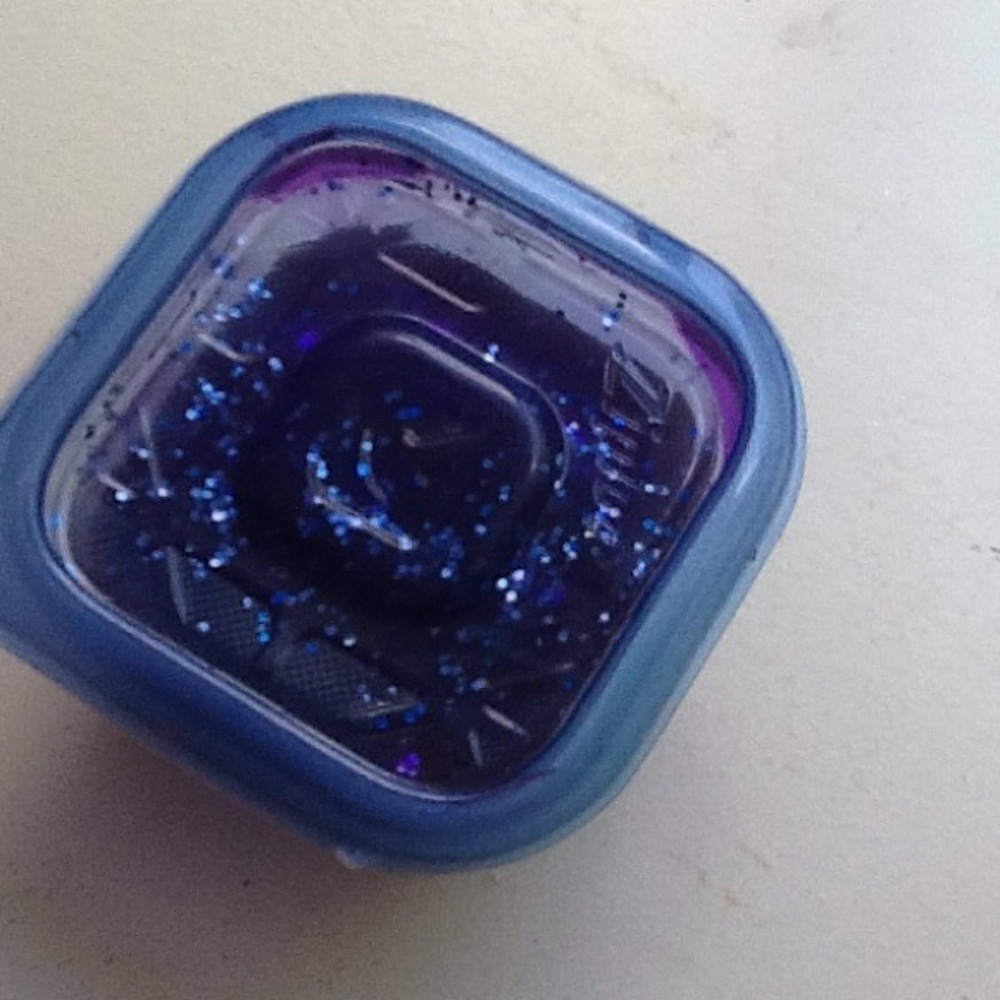 Purple clear slime with sequins